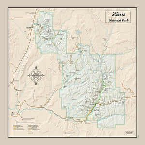 Zion National Park Map