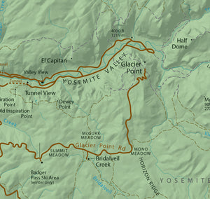 YOSEMITE NATIONAL PARK MAP