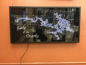 Lake Of The Ozarks LED Back-Lit Display