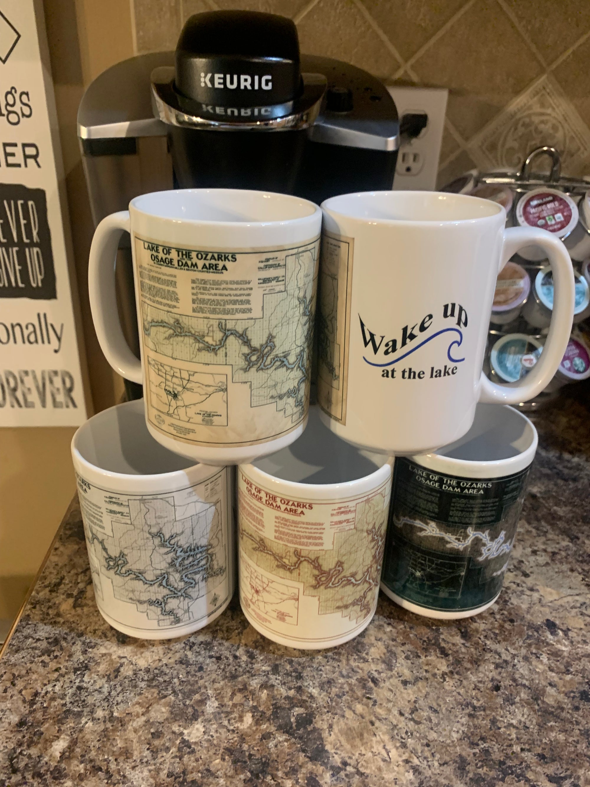 Lake of the Ozarks 15oz Coffee Mug Set of 4