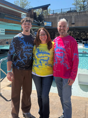 Lake of the Ozarks Yellow Fishing T Shirt Long Sleeve SPF Fun On The water