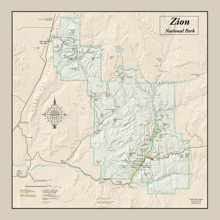 Zion National Park Map