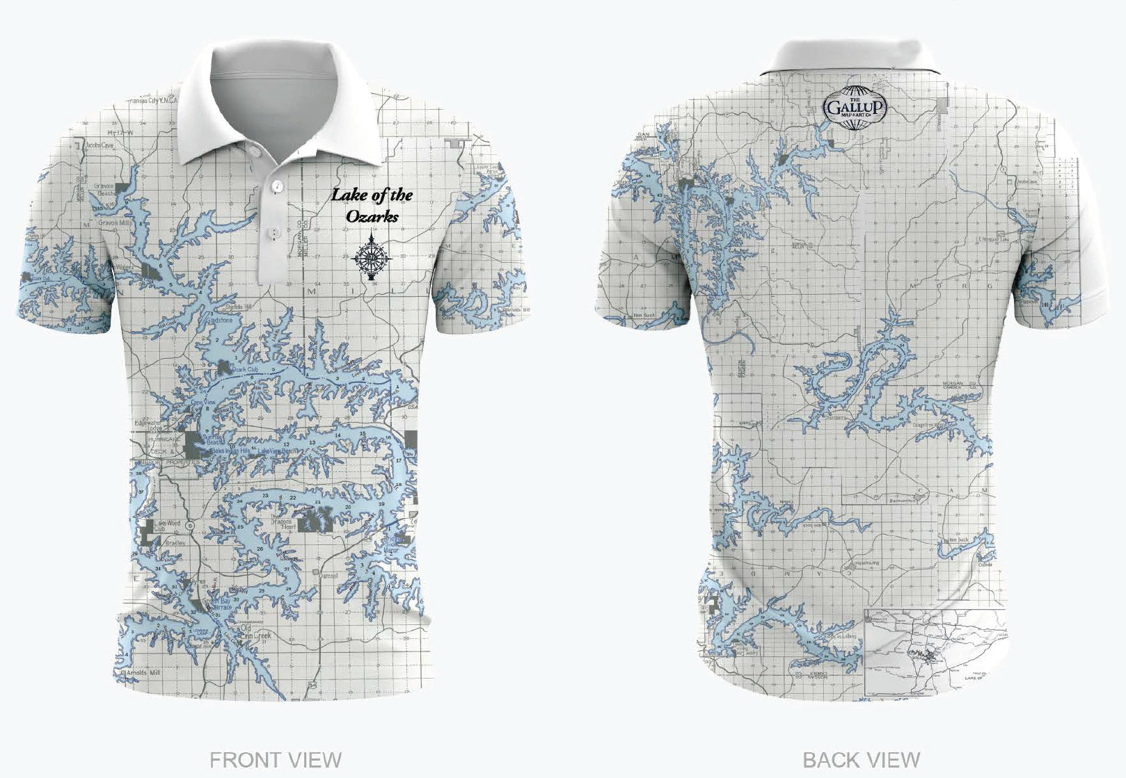 Lake of the Ozarks Elite Polo Shirt SPF