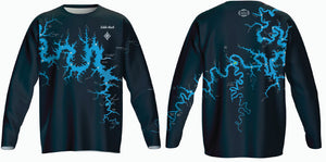 Table Rock Lake Fishing T Shirt Black Long Sleeve SPF