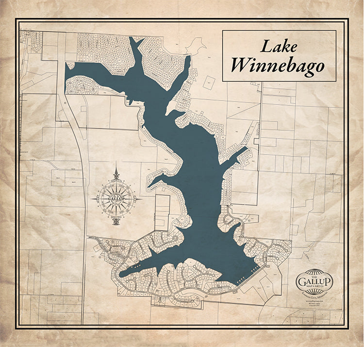 Lake Winnebago Old West Map