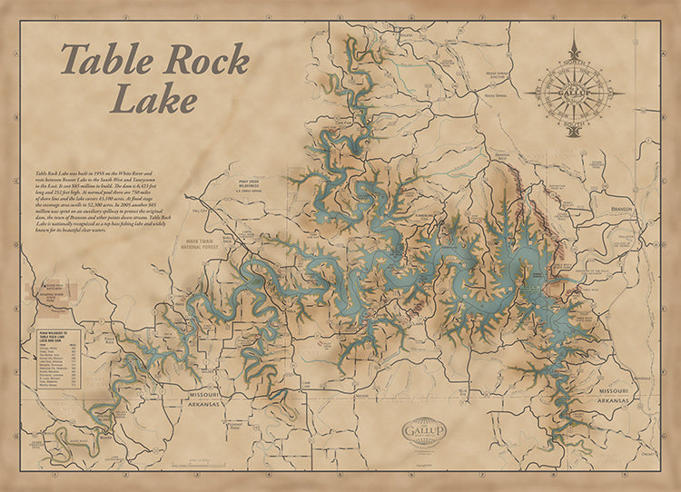 Buy map: West Point Lake Fishing Map – YellowMaps Map Store