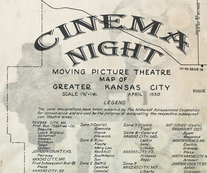 Moving Picture Theaters in Kansas City 1950