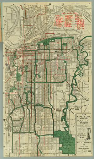 Kansas City Streetcar Lines Map