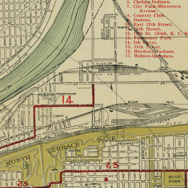 Kansas City Streetcar Lines Map - Gallup Map