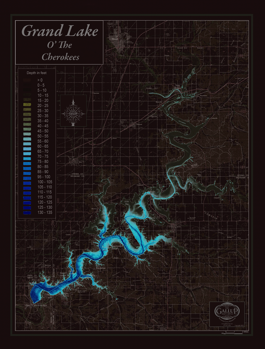Grand Lake Brilliant Reverse Map