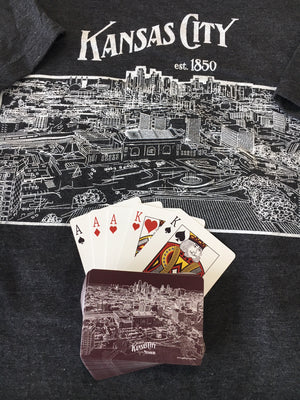 Kansas City Skyline Playing Cards