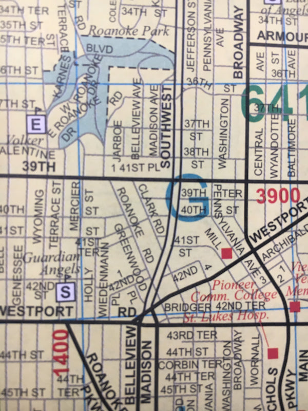 Kansas City Street Atlas - Gallup Map