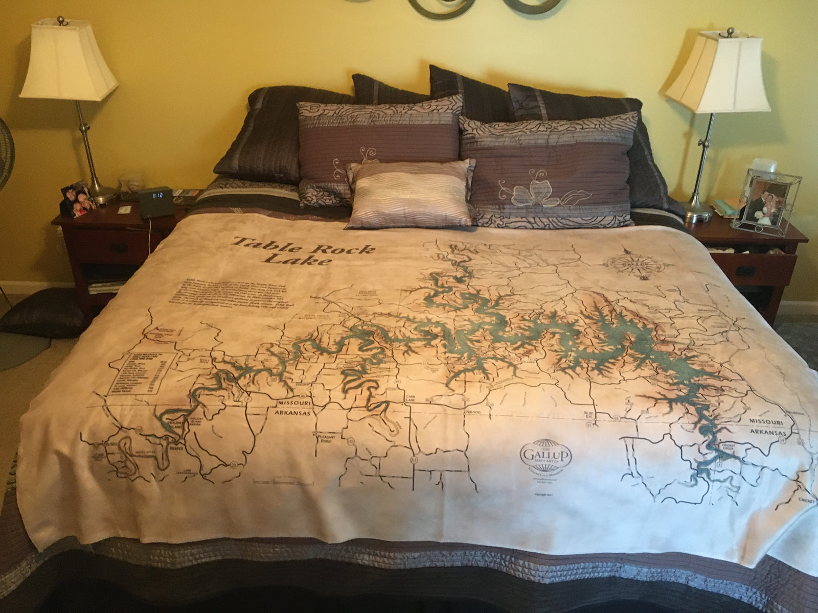 Table Rock Lake Fleece Blanket