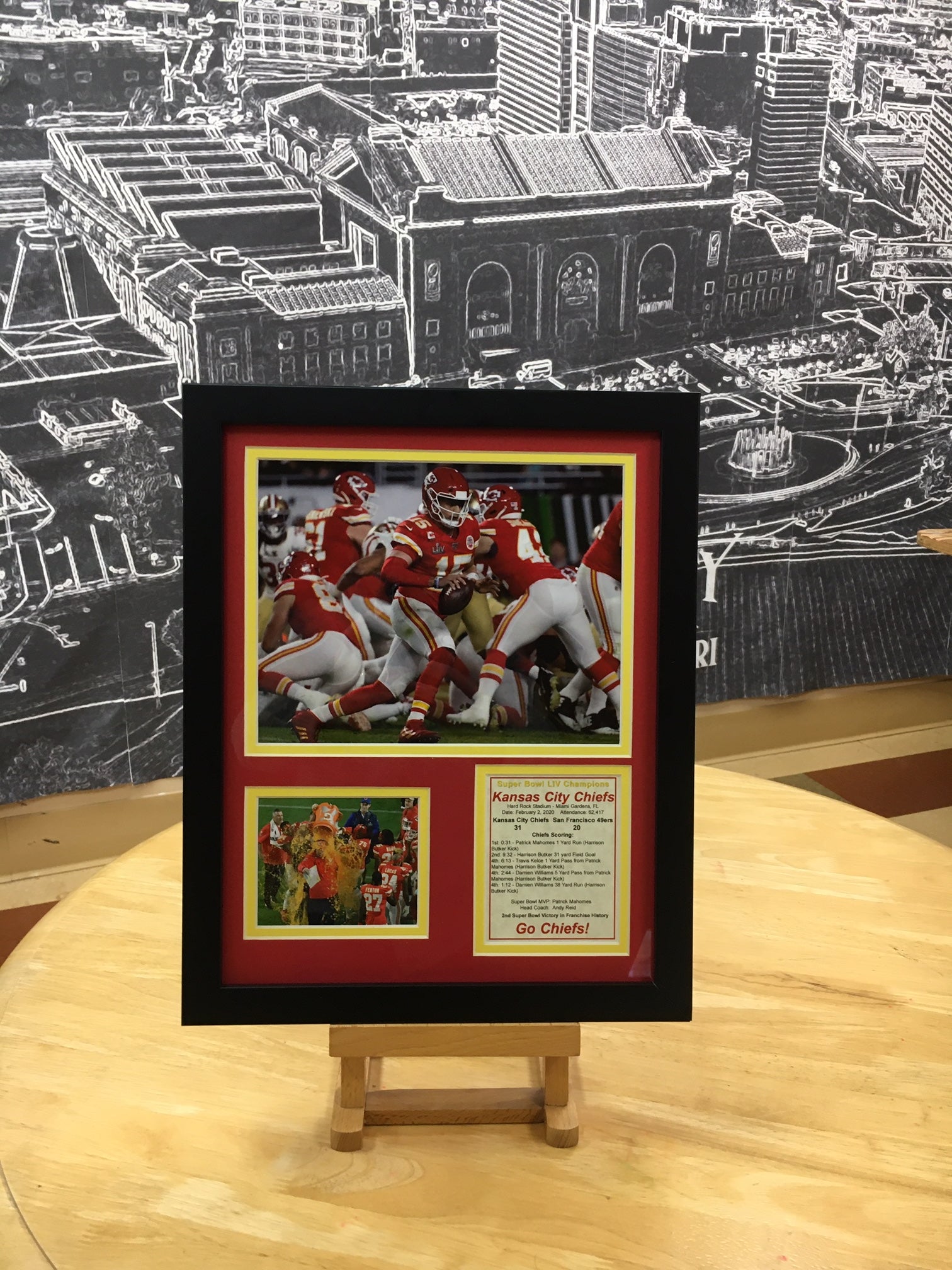 Chiefs Game Action Matted Photos Print 11 x 14 In-Store Pickup