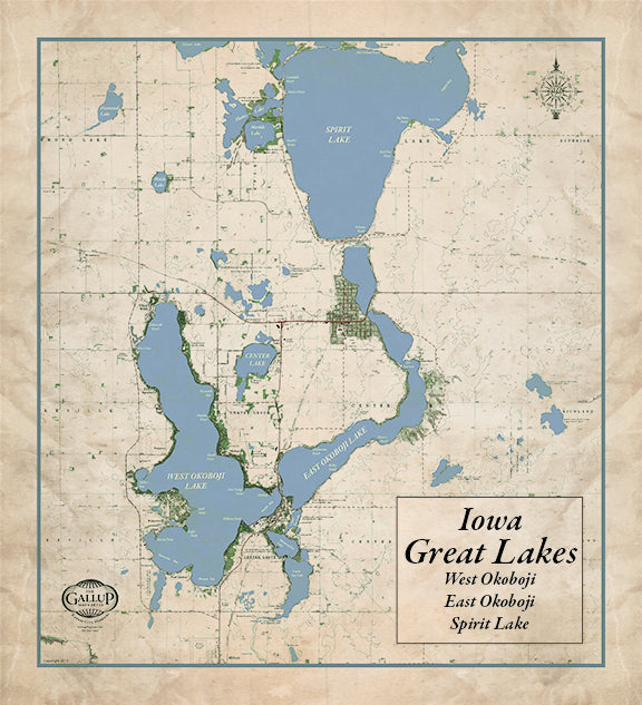 Iowa Great Lakes Map