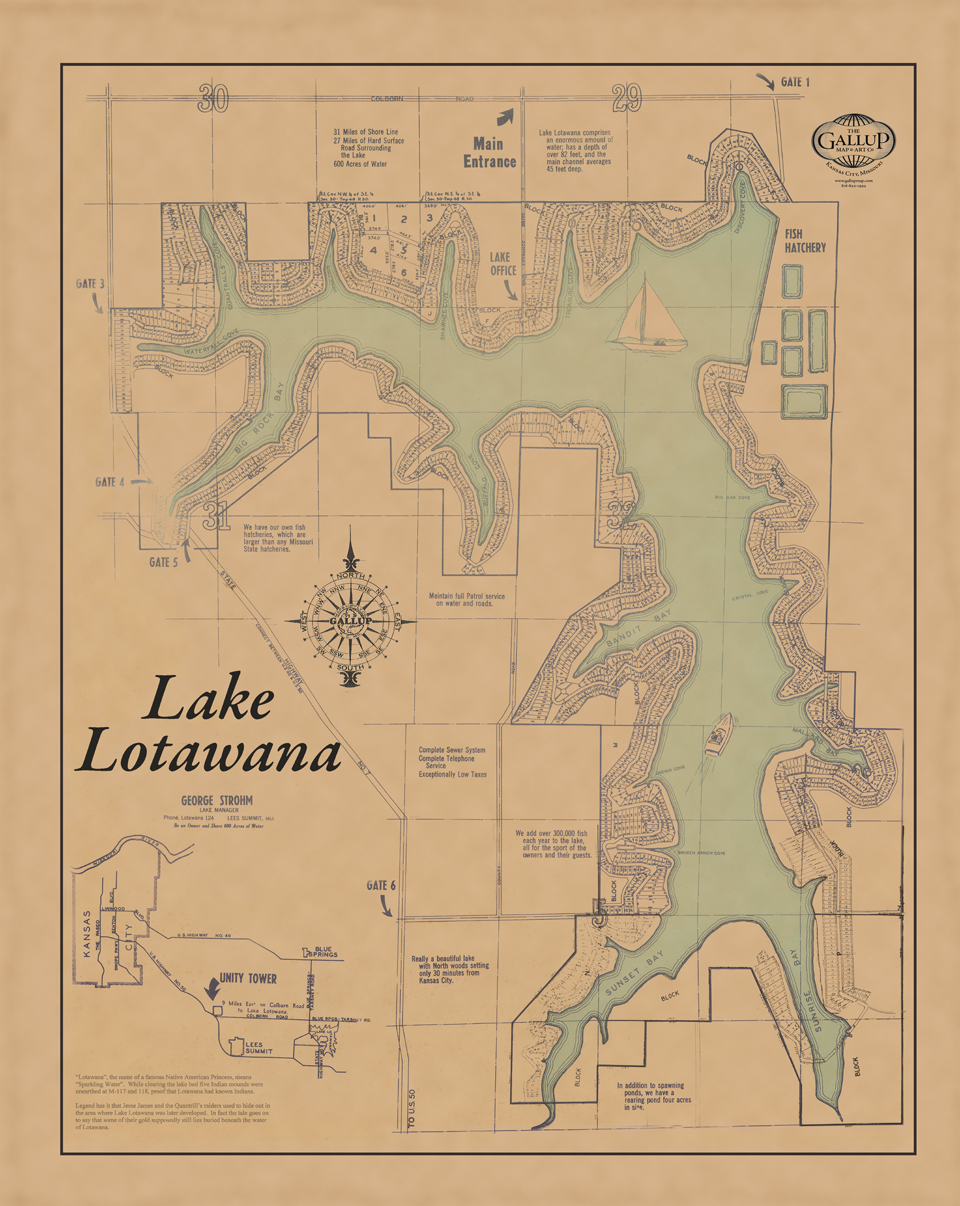 Lake Lotawana Classic Map