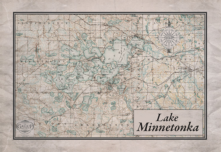 Lake Minnetonka, Minnesota Classic with Antique Green Water