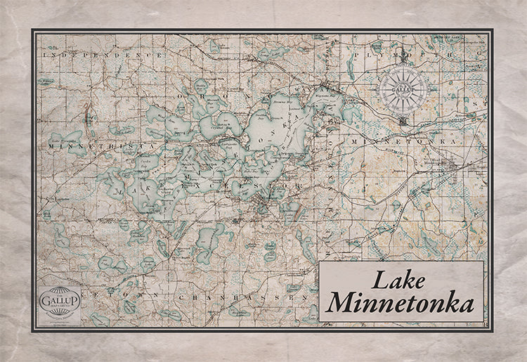 Lake Minnetonka, Minnesota Classic with Antique Green Water
