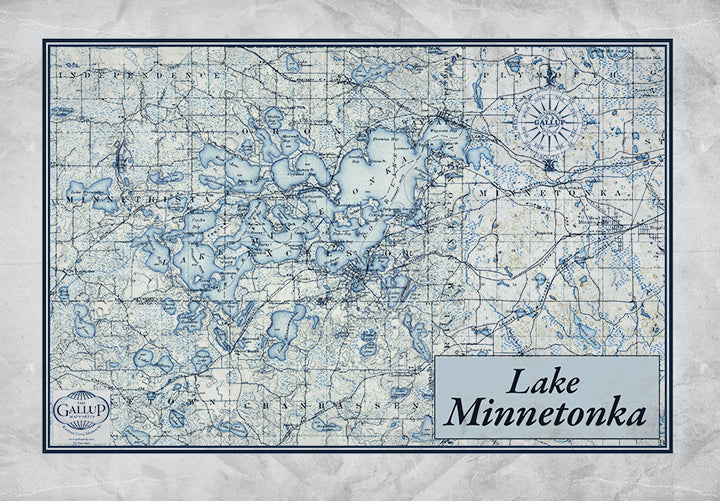 Lake Minnetonka, Minnesota Gray with Blue Water