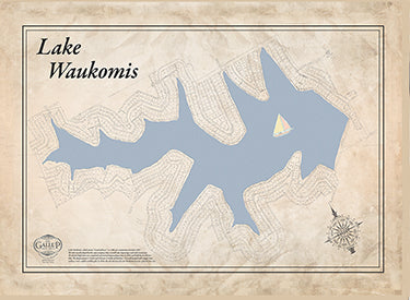 Lake Waukomis Playing Cards