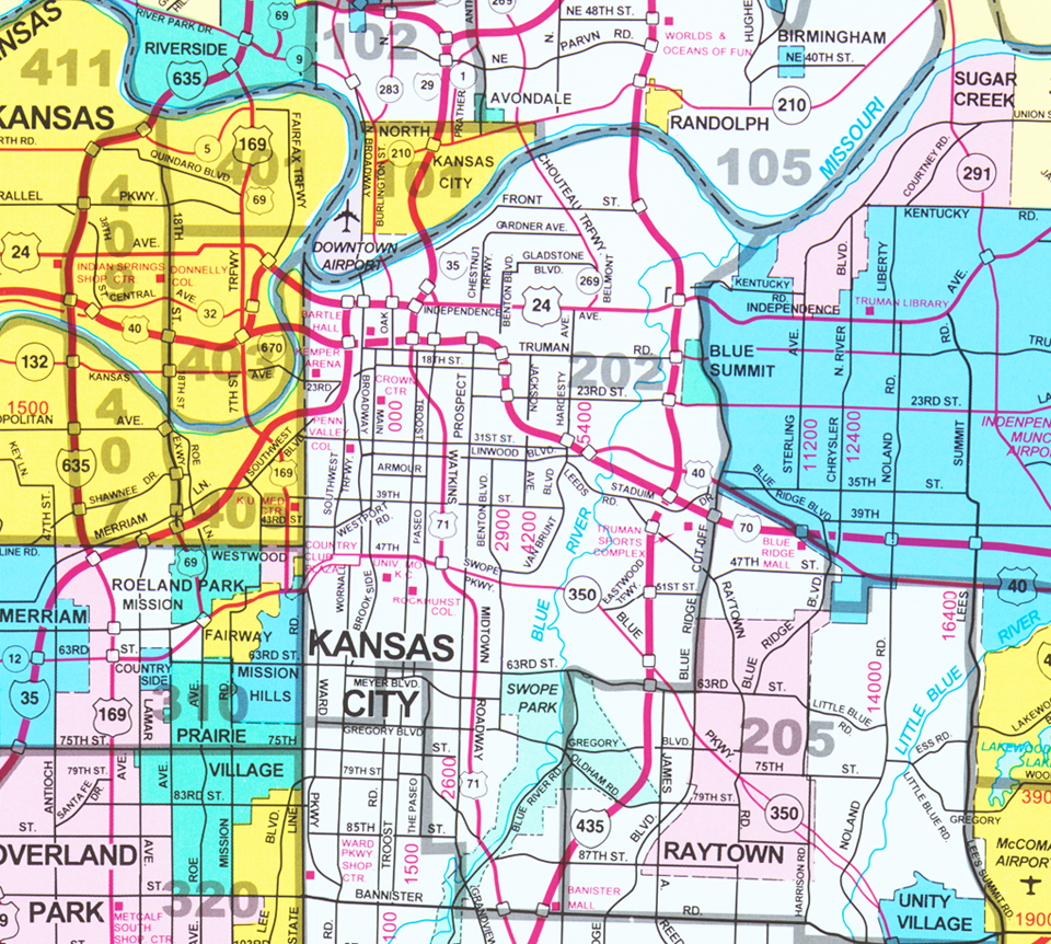Kansas City Zip Code Map