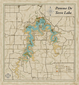 Pomme de Terre Classic Lake Map