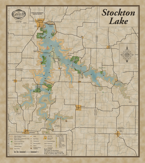 Stockton Lake Map Classic