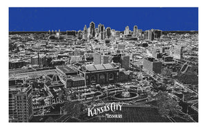 Kansas City Skyline Blue