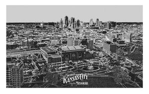Kansas City Skyline Gray