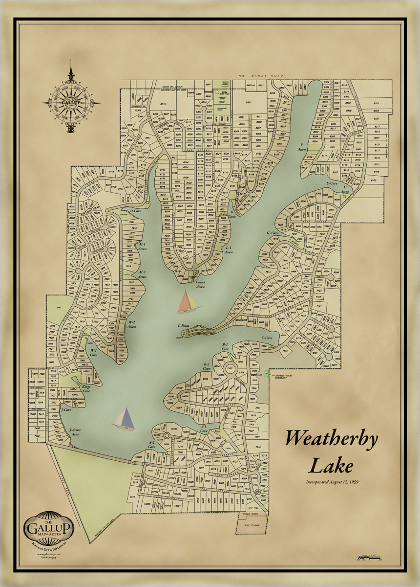 Weatherby Lake Classic Map
