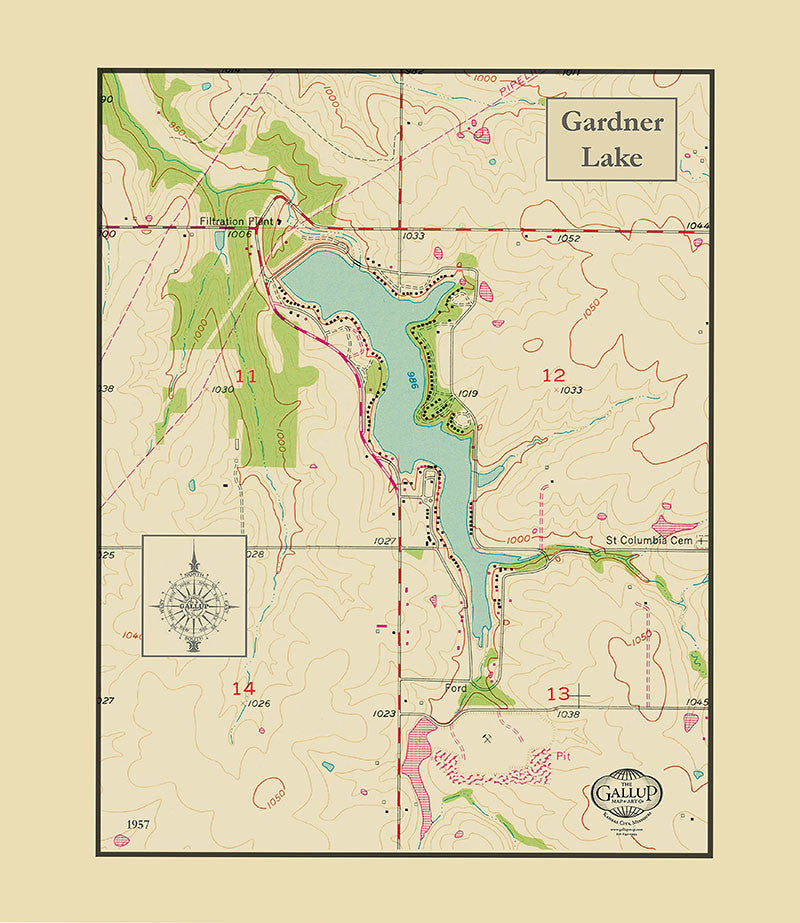 Gardner Lake Kansas Map