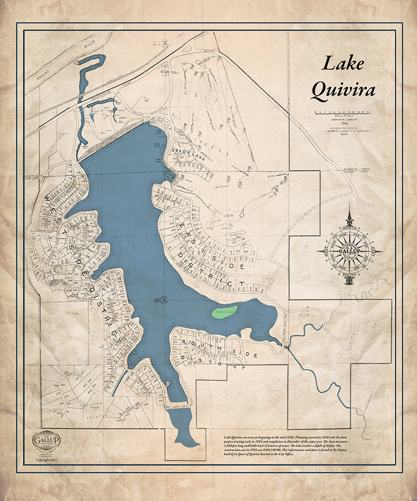 Lake Quivira Old West Map