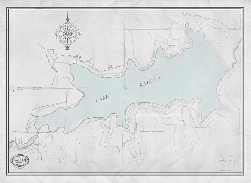 Kahola Lake Gallup Map