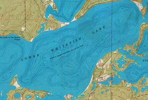 Whitefish Chain of Lakes MN map